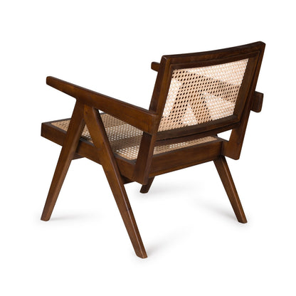 Teak lounge chair Tokyo Easy – boho furniture handcrafted in Bali by BaliSouk (vue 3)