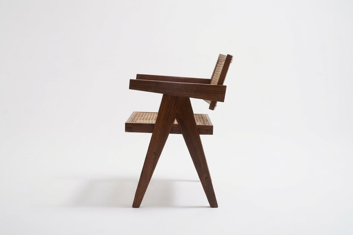 Teak lounge chair Tokyo – boho furniture handcrafted in Bali by BaliSouk (vue 3)