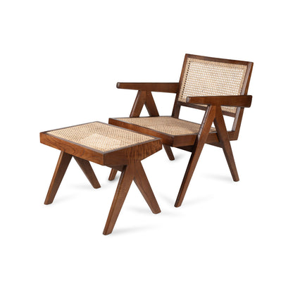 Teak stool Tokyo – boho furniture handcrafted in Bali by BaliSouk (vue 6)