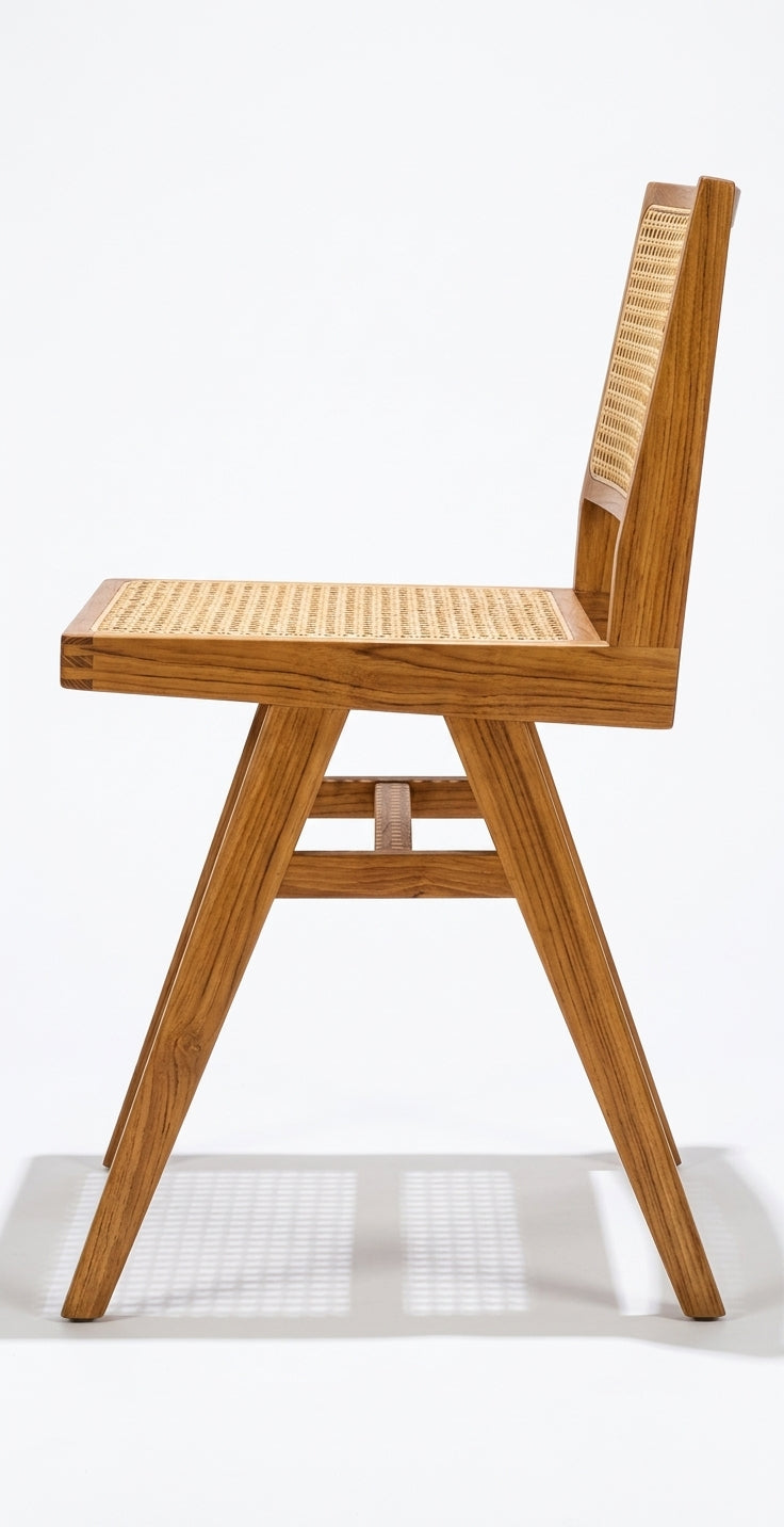 Teak lounge chair Tokyo – boho furniture handcrafted in Bali by BaliSouk (vue 2)