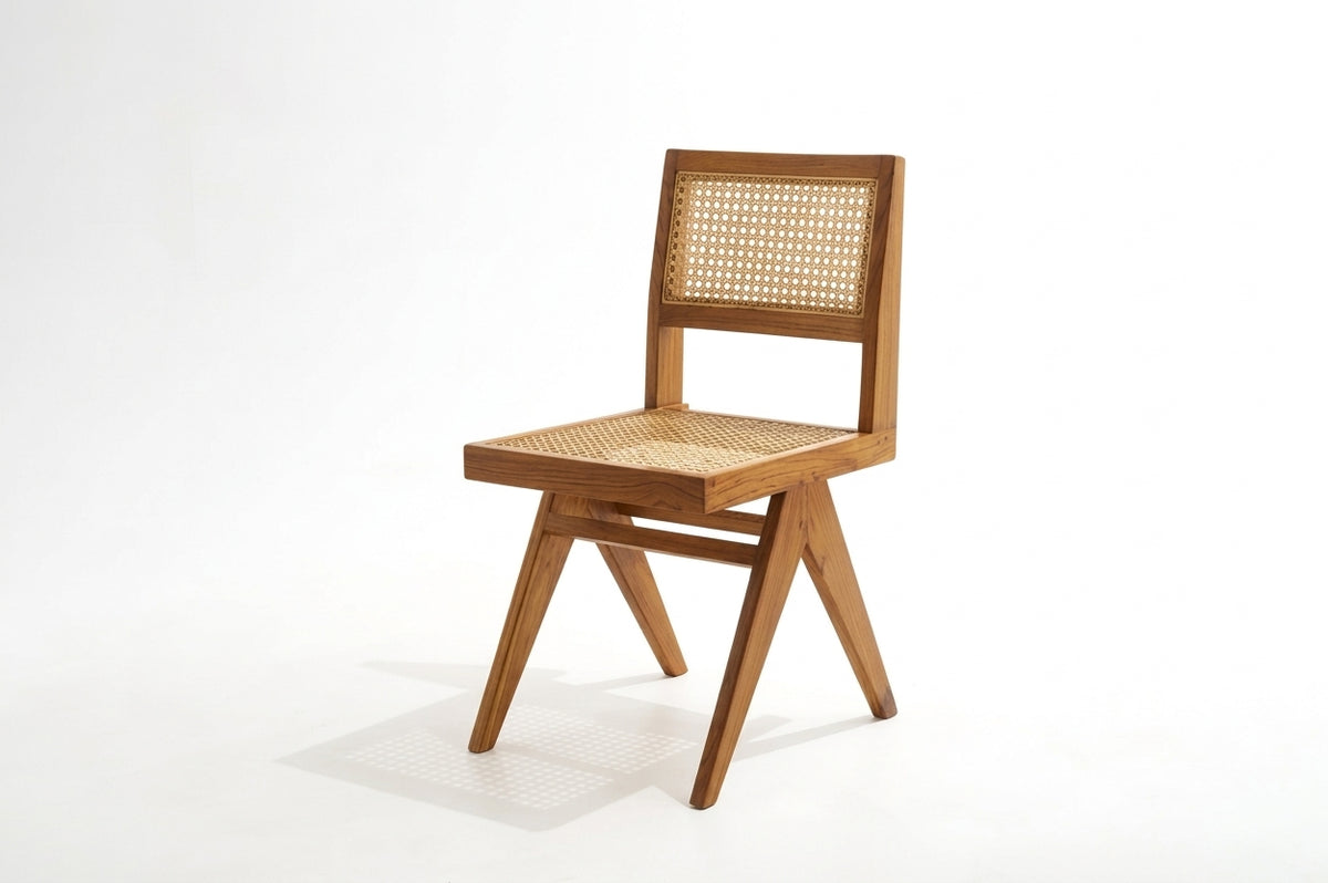 Teak lounge chair Tokyo – boho furniture handcrafted in Bali by BaliSouk (vue 3)
