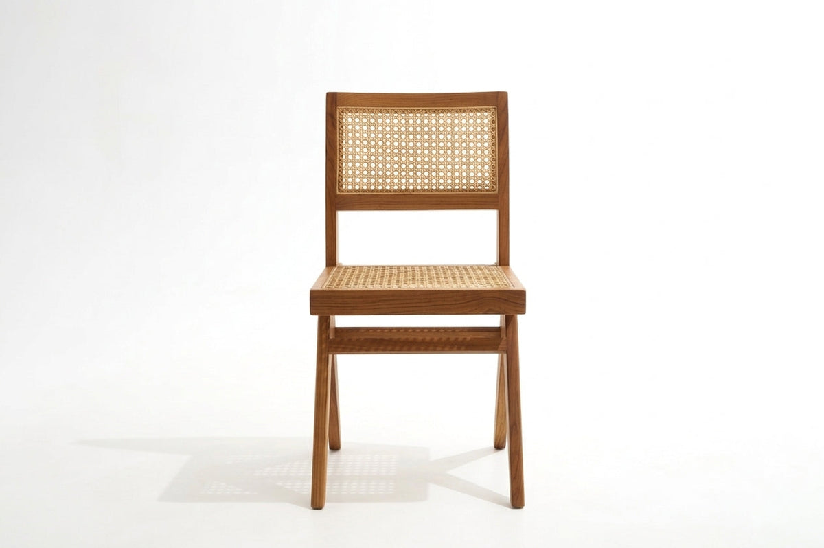 Teak lounge chair Tokyo – boho furniture handcrafted in Bali by BaliSouk (vue 5) – set of 2