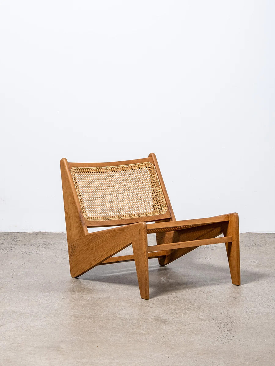 Teak lounge chair Kangaroo – boho furniture handcrafted in Bali by BaliSouk (vue 2)