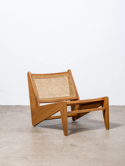 Teak lounge chair Kangaroo – boho furniture handcrafted in Bali by BaliSouk (vue 2) – set of 2