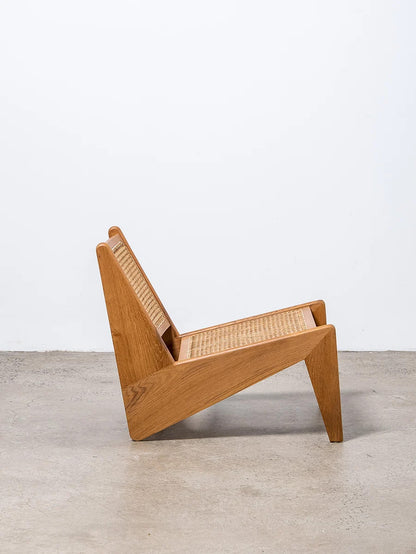 Teak lounge chair Kangaroo – boho furniture handcrafted in Bali by BaliSouk (vue 3)