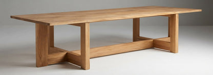 Teak coffee table Cross – boho furniture handcrafted in Bali by BaliSouk (vue 2)