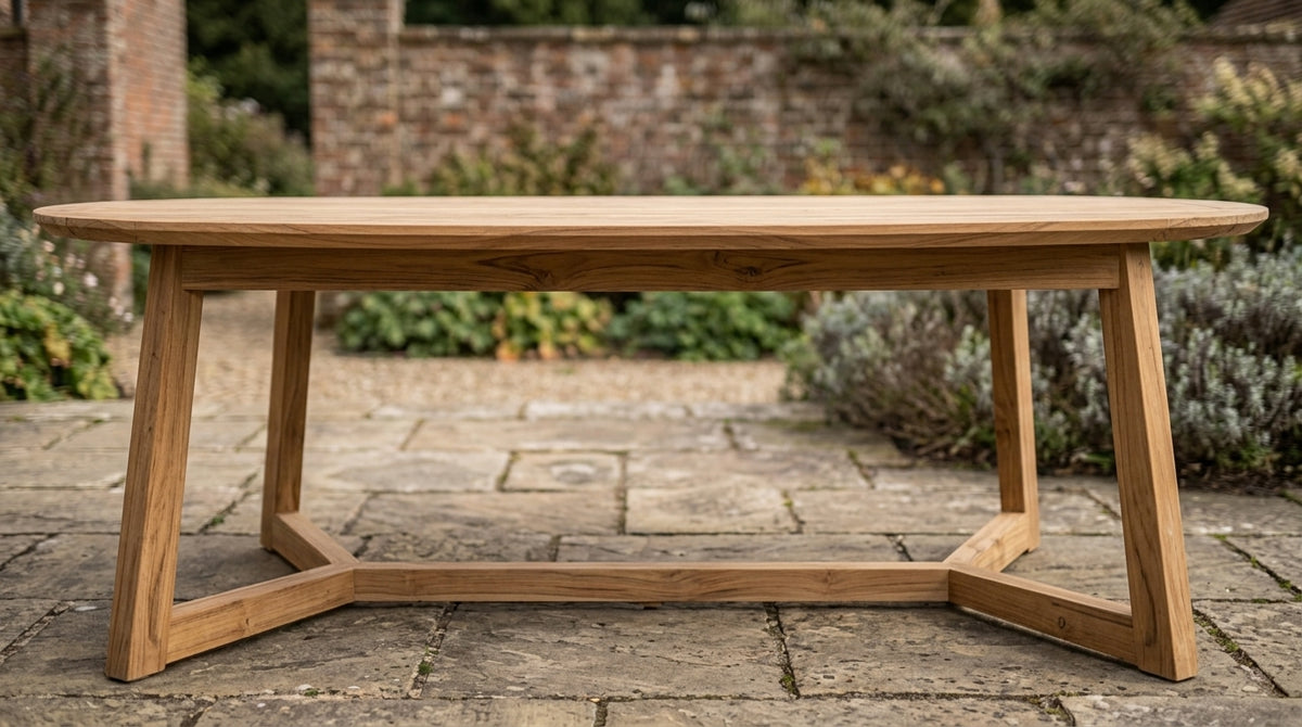 Teak coffee table Lee – boho furniture handcrafted in Bali by BaliSouk (vue 3)