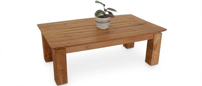 Teak coffee table Justin – boho furniture handcrafted in Bali by BaliSouk