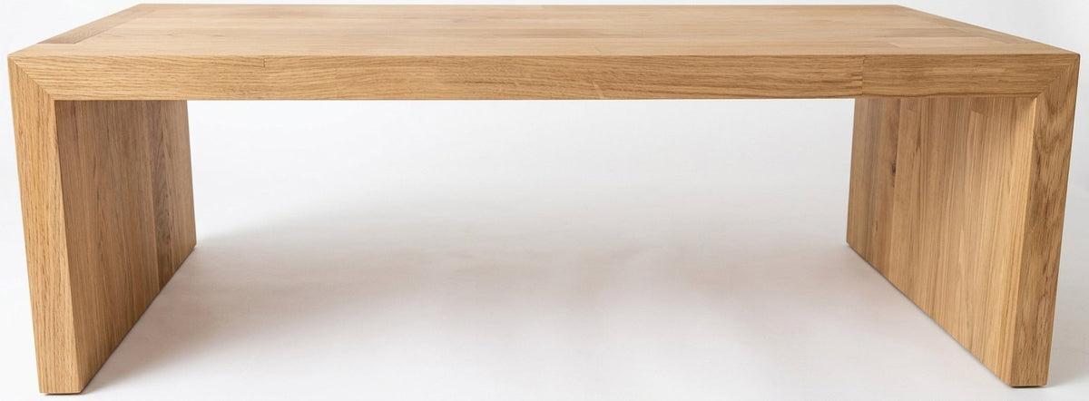 Teak coffee table U – boho furniture handcrafted in Bali by BaliSouk (vue 2)