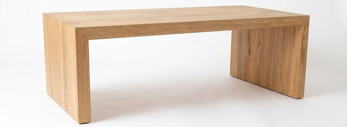 Teak coffee table U – boho furniture handcrafted in Bali by BaliSouk (vue 3)