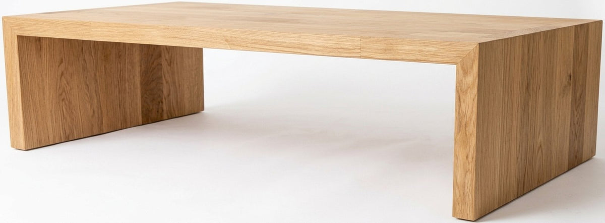 Teak coffee table U – boho furniture handcrafted in Bali by BaliSouk (vue 4)