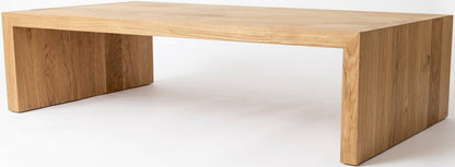 Teak coffee table U – boho furniture handcrafted in Bali by BaliSouk (vue 4)