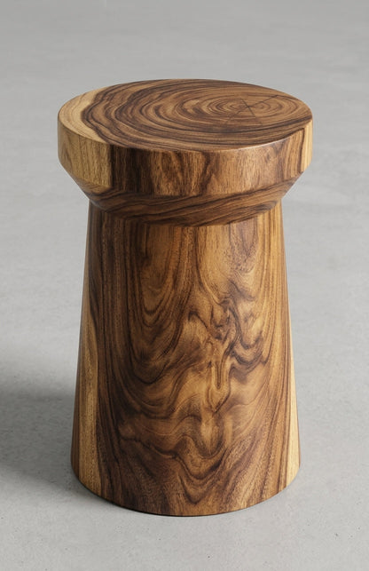 Suar stool Tee – boho furniture handcrafted in Bali by BaliSouk (vue 2) – set of 2