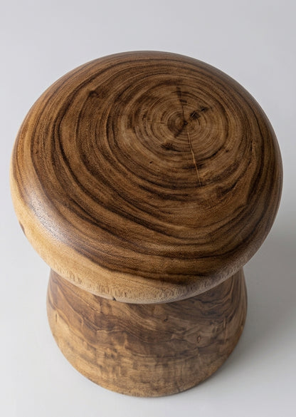 Suar stool Mushroom – boho furniture handcrafted in Bali by BaliSouk