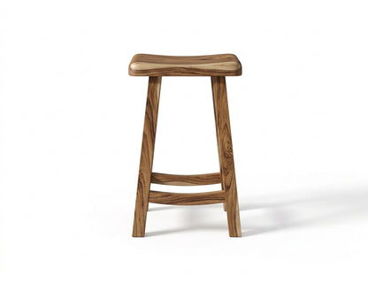 Suar stool Kotak – boho furniture handcrafted in Bali by BaliSouk