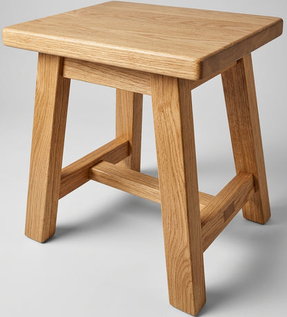 Teak stool Karu – boho furniture handcrafted in Bali by BaliSouk (vue 4)