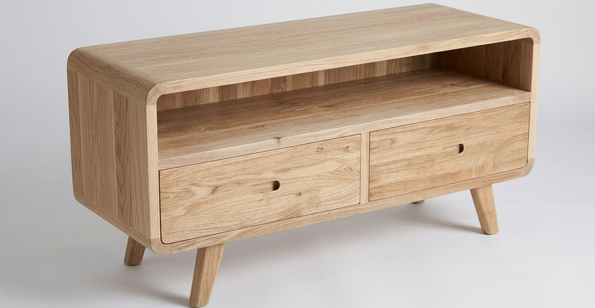 Teak tv cabinet AD Plasma – boho furniture handcrafted in Bali by BaliSouk (vue 3)