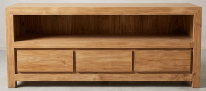 Teak tv cabinet Minimalis – boho furniture handcrafted in Bali by BaliSouk (vue 4)
