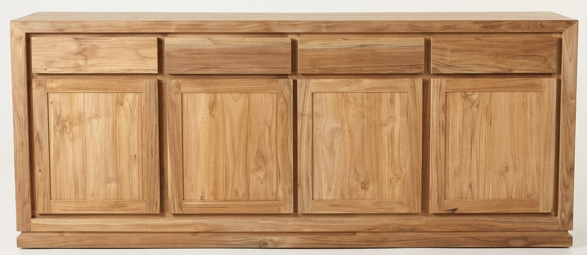 Teak tv cabinet Minimalis – boho furniture handcrafted in Bali by BaliSouk (vue 6)