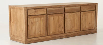 Teak tv cabinet Minimalis – boho furniture handcrafted in Bali by BaliSouk (vue 8)