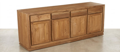 Teak tv cabinet Minimalis – boho furniture handcrafted in Bali by BaliSouk (vue 9)