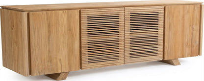 Teak tv cabinet Singapour – boho furniture handcrafted in Bali by BaliSouk (vue 10)