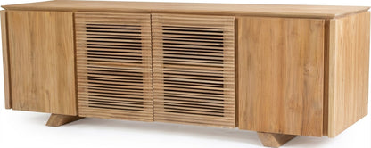 Teak tv cabinet Singapour – boho furniture handcrafted in Bali by BaliSouk (vue 6)