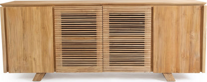 Teak tv cabinet Singapour – boho furniture handcrafted in Bali by BaliSouk (vue 9)