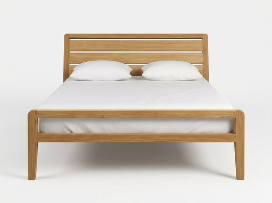 Teak bed Dompul – boho furniture handcrafted in Bali by BaliSouk – set of 2
