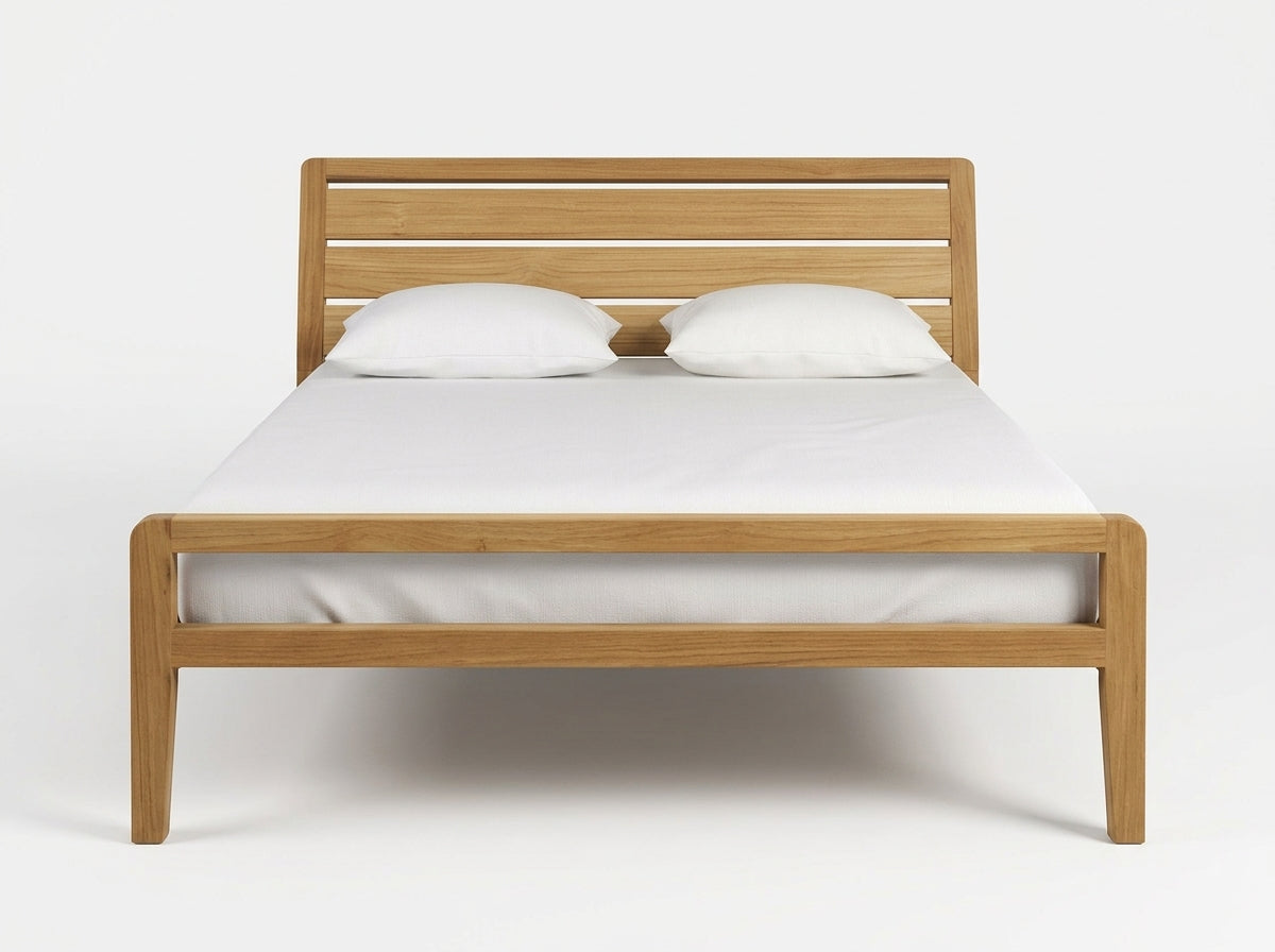 Teak bed Dompul – boho furniture handcrafted in Bali by BaliSouk (vue 16)