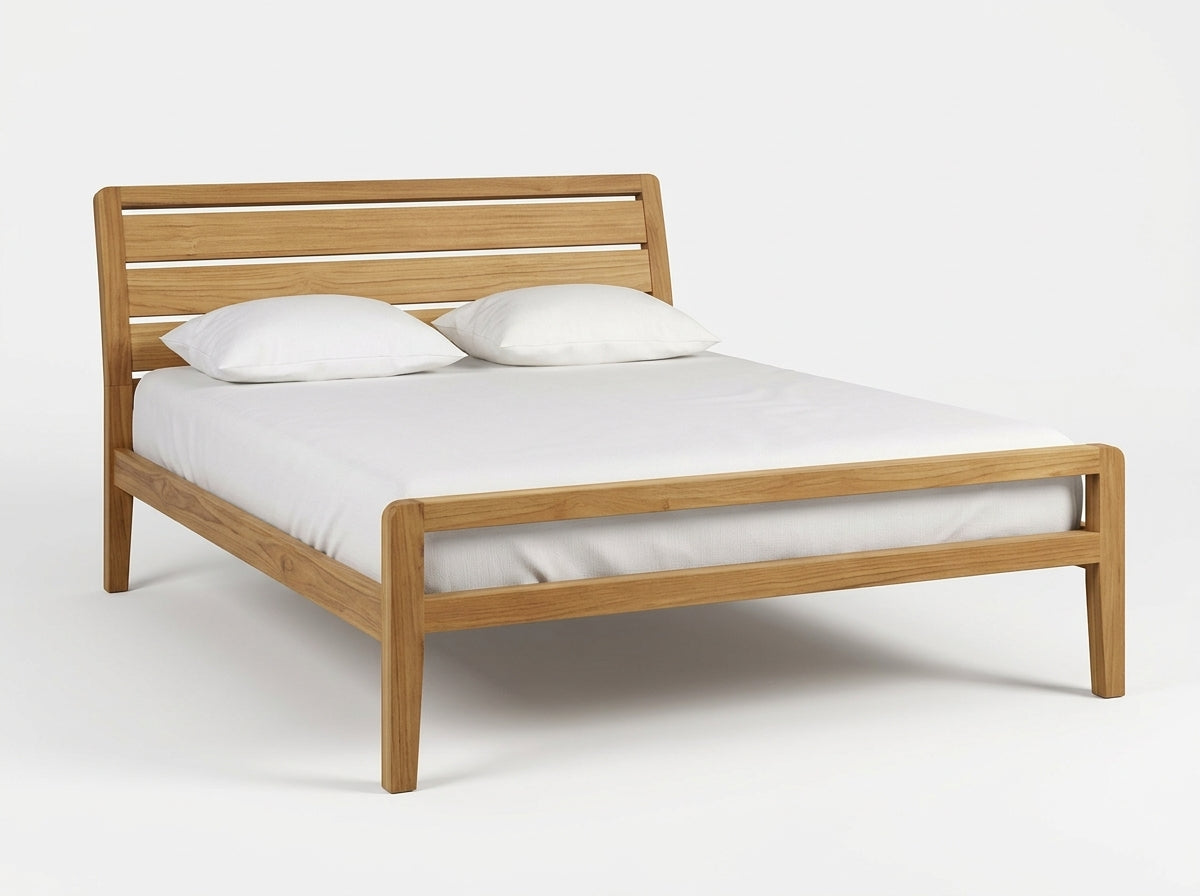 Teak bed Dompul – boho furniture handcrafted in Bali by BaliSouk (vue 17)