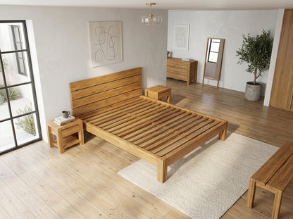 Teak bed Montana – boho furniture handcrafted in Bali by BaliSouk (vue 15)