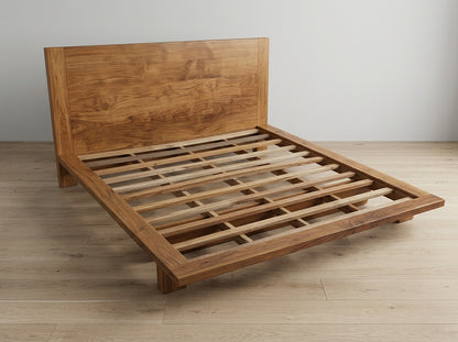 Teak bed Nelis – boho furniture handcrafted in Bali by BaliSouk (vue 6)