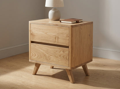 Teak bed side table Samping – boho furniture handcrafted in Bali by BaliSouk (vue 4)