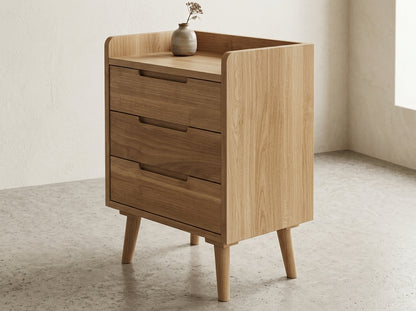 Teak bed side table Ryan – boho furniture handcrafted in Bali by BaliSouk