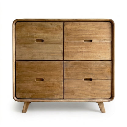 Teak chest of drawers Kiss – boho furniture handcrafted in Bali by BaliSouk (vue 2)