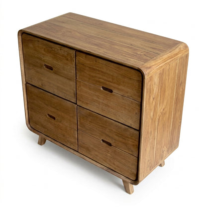 Teak chest of drawers Kiss – boho furniture handcrafted in Bali by BaliSouk (vue 3)