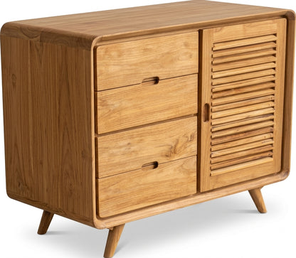 Teak chest of drawers Cocon – boho furniture handcrafted in Bali by BaliSouk