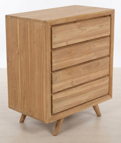 Teak chest of drawers AD – boho furniture handcrafted in Bali by BaliSouk (vue 6)