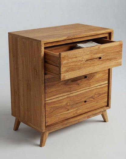 Teak chest of drawers Barto – boho furniture handcrafted in Bali by BaliSouk (vue 3)
