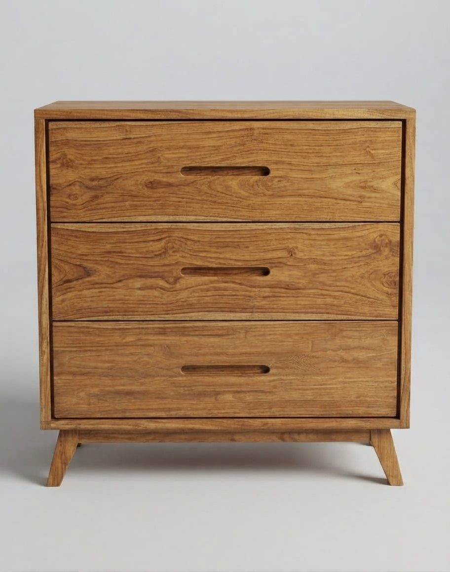 Teak chest of drawers Barto – boho furniture handcrafted in Bali by BaliSouk (vue 4)