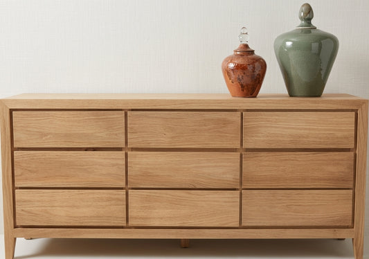Teak chest of drawers Laci 3X3 – boho furniture handcrafted in Bali by BaliSouk
