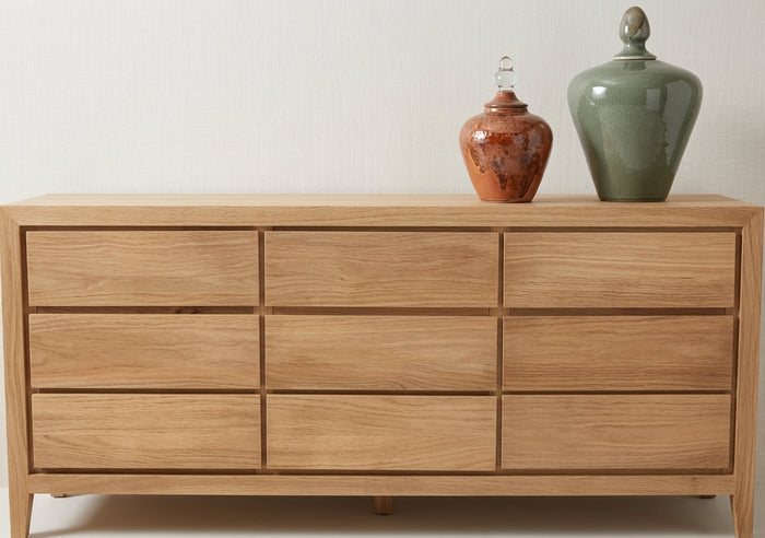 Teak chest of drawers Laci 3X3 – boho furniture handcrafted in Bali by BaliSouk