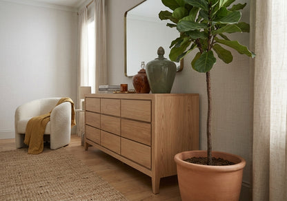 Teak chest of drawers Laci 3X3 – boho furniture handcrafted in Bali by BaliSouk (vue 4)