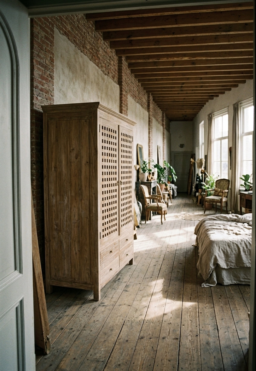 Kotak Teak Wardrobe