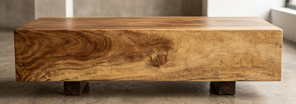 Suar coffee table Suar Block – boho furniture handcrafted in Bali by BaliSouk (vue 2)