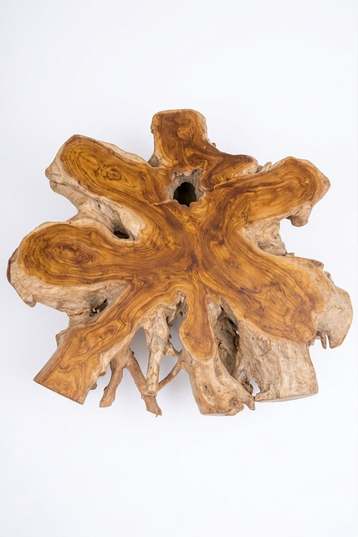 Teak Root coffee table Teak Root Round – boho furniture handcrafted in Bali by BaliSouk