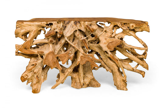 Teak Root console – boho furniture handcrafted in Bali by BaliSouk (vue 2)