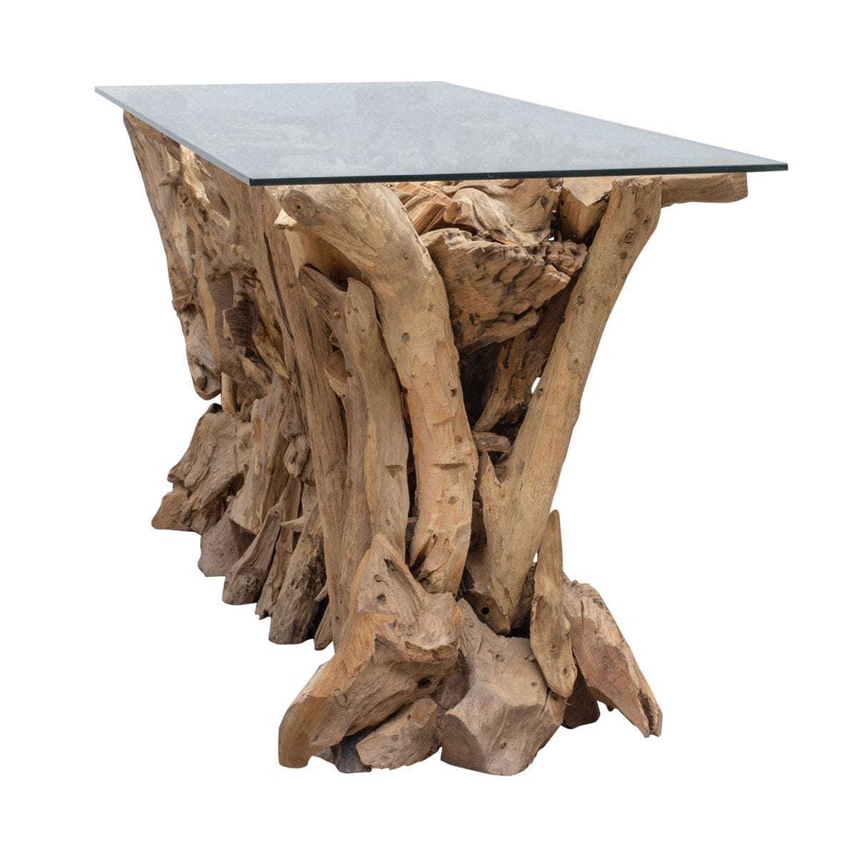 Driftwood console Patchwork Driftwood – boho furniture handcrafted in Bali by BaliSouk (vue 3)