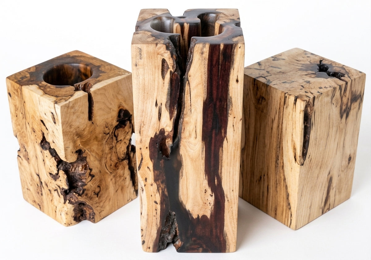 Tamarin stool Tamarin Block – boho furniture handcrafted in Bali by BaliSouk (vue 3)